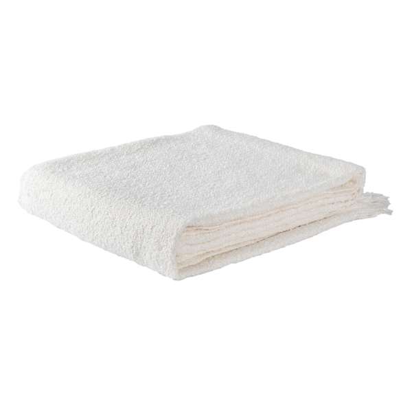 Crosby St. White Boucle Throw Blanket, 50x60
