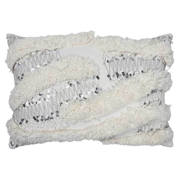 Found & Fable Tufted Wavy Lurex Throw Pillow, 14x20
