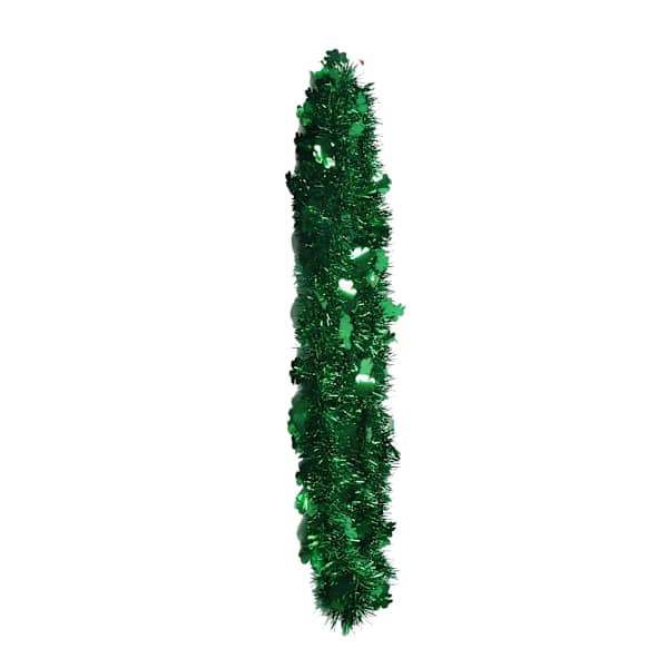Green Tinsel Garland, 144"