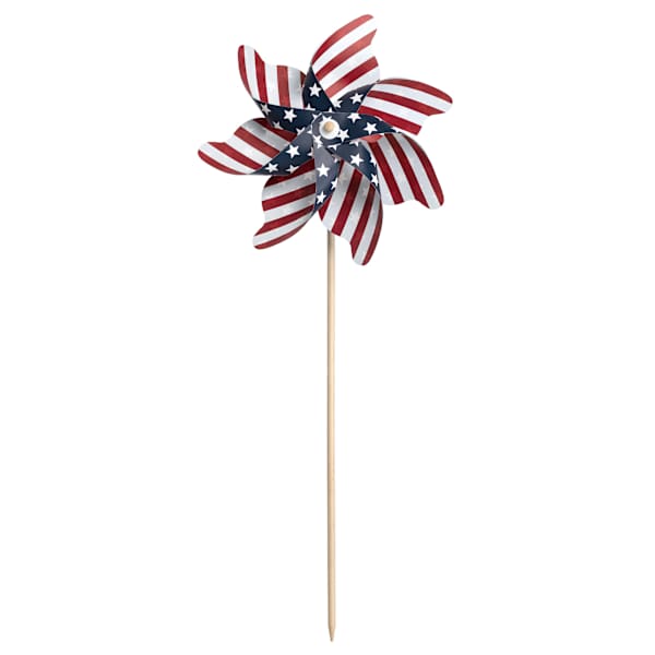 Patriotic Stars & Stripes Whirligig, 41"