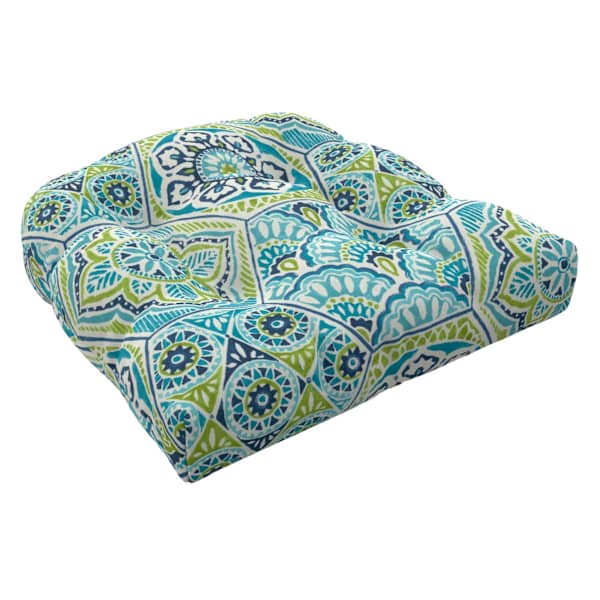 Calista Teal Outdoor Wicker Seat