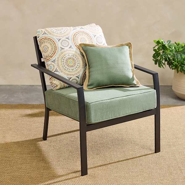 Outdoor seat cushions green clearance