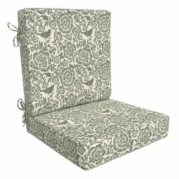 Honeybloom 2-Piece Endive Floral Outdoor Deep Seat Cushion Set