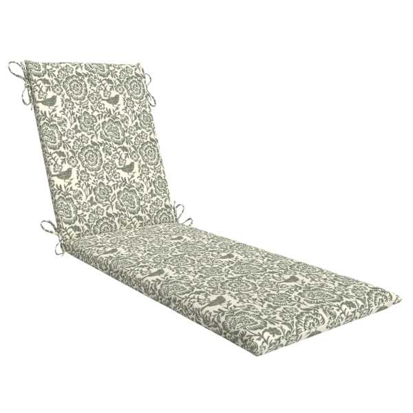 Honeybloom Endive Floral Outdoor Chaise Lounge Cushion