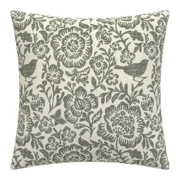 Honeybloom Endive Floral Oversized Square Outdoor Throw Pillow, 20"