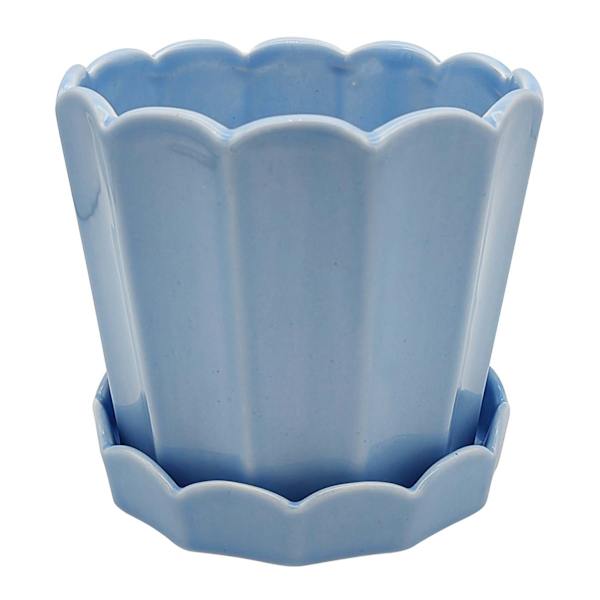 Providence Eloise Blue Ceramic Indoor Planter, 5"