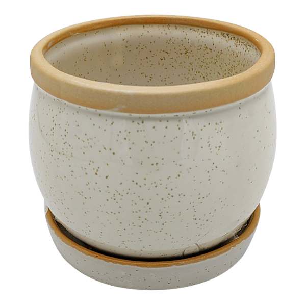Indoor Kira Cream Planter, 4"