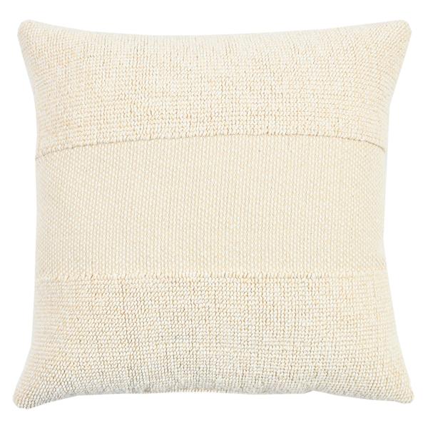 Crosby St. Beige Two-Toned Woven Throw Pillow, 18"