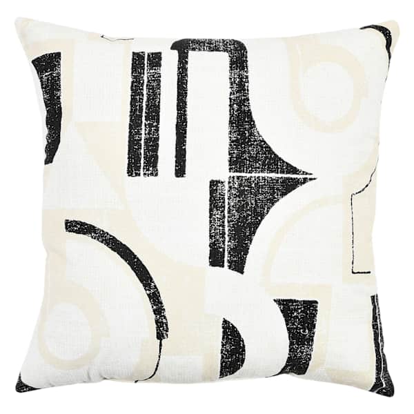 Crosby St. Modern Geo Print Throw Pillow, 18"