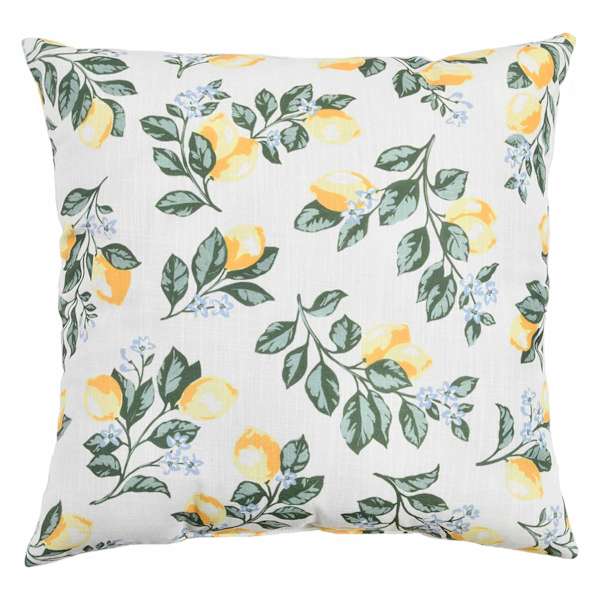 Providence Lemon Print Throw Pillow, 18"
