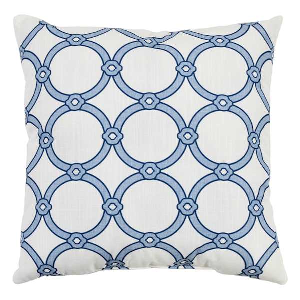 Providence Trellis Print Throw Pillow, 18"