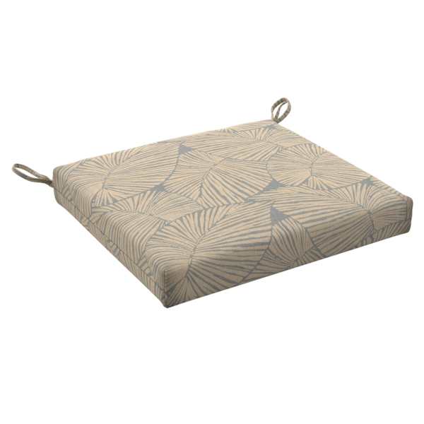 Found & Fable Talia Palm Outdoor Square Seat Cushion