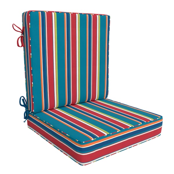 2-Piece Alvarado Stripe Outdoor Deep Seat Cushion