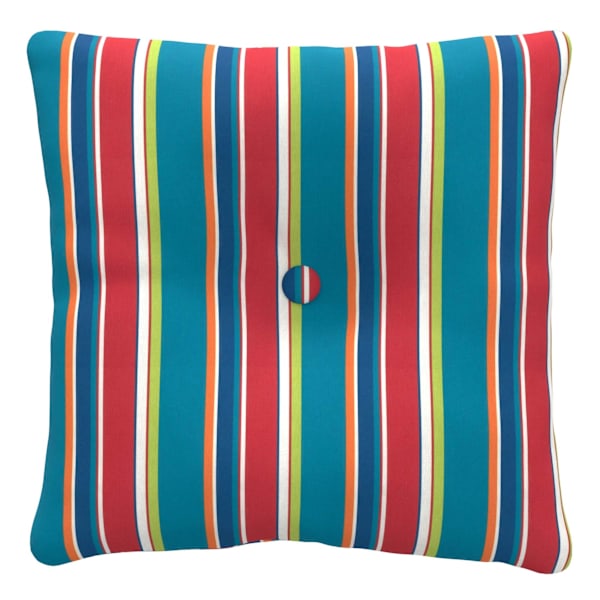 Alvarado Stripe Outdoor Tufted Back Cushion