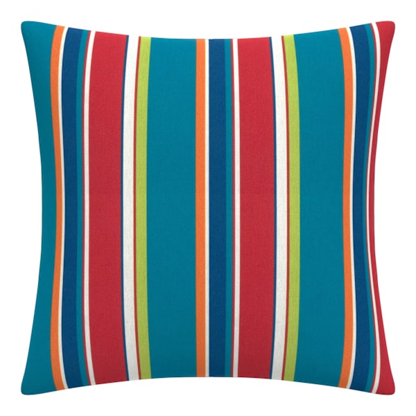 Alvarado Stripe Oversized Square Outdoor Throw Pillow, 20"