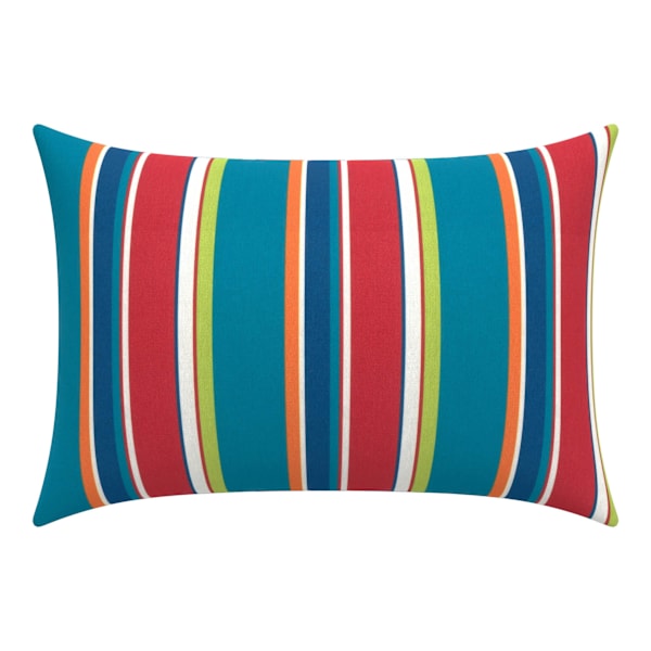 Alvarado Stripe Lumbar Outdoor Throw Pillow, 14x20