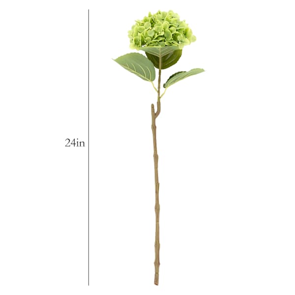Green Fabric Real-Feel Hydrangea Stem, 24"