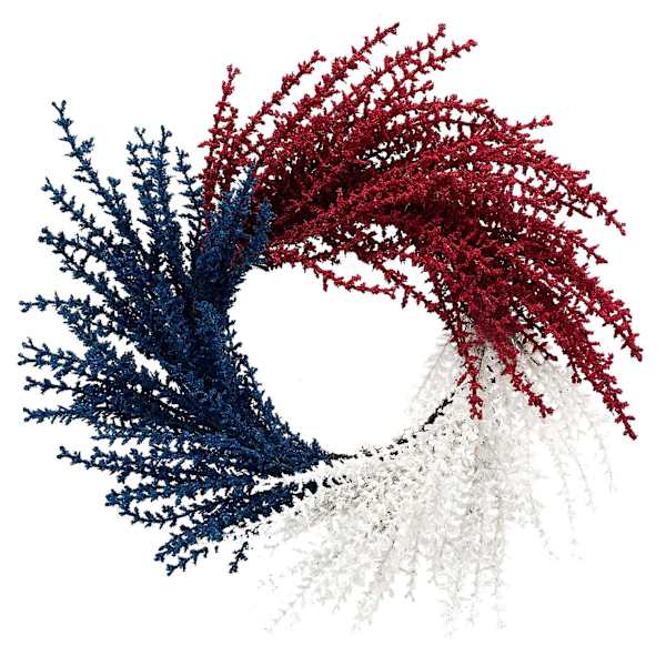 Patriotic Heather Wreath, 24"