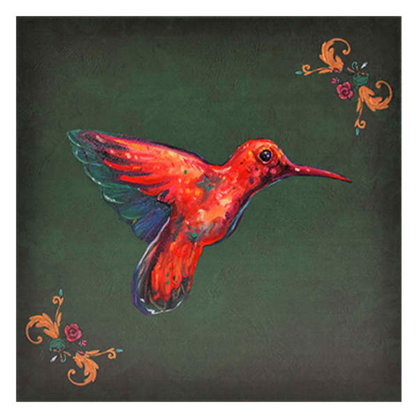 SCADpro Hummingbirds Canvas Wall Art, 12"