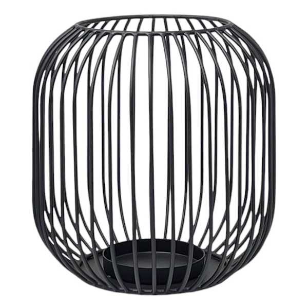 Crosby St. Black Metal Wire Lantern, 8"