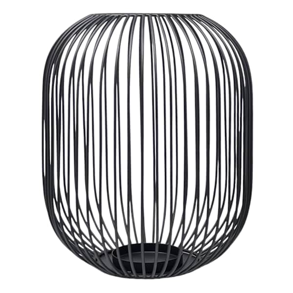 Crosby St. Black Metal Wire Lantern, 13"