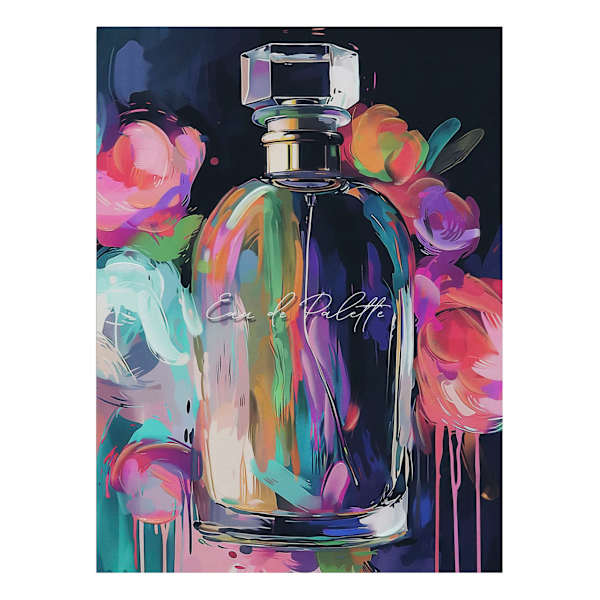 Bottle of Perfume Canvas Wall Art, 18x24