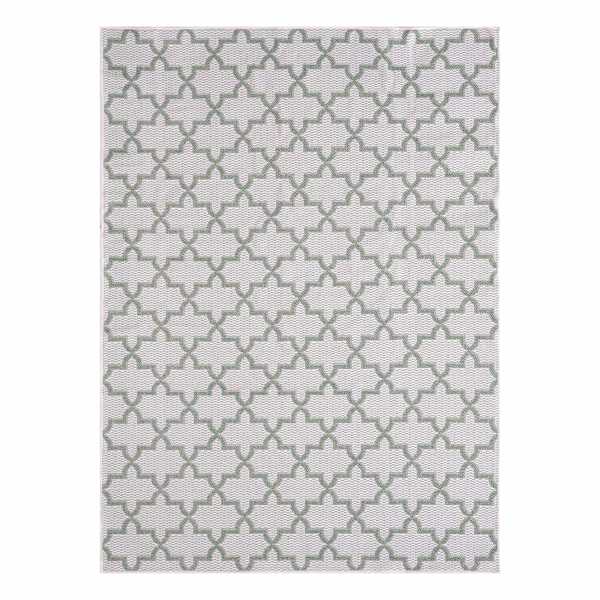 Fifer Green Trellis Outdoor Area Rug, 5x7