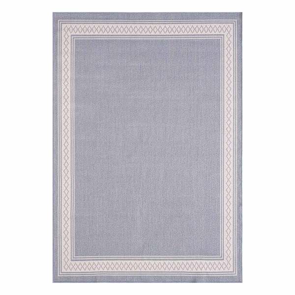 Fifer Blue Border Area Rug, 5x7