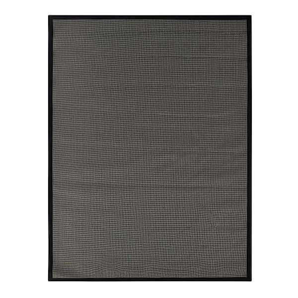 Black Textilene Outdoor Area Rug, 5x7