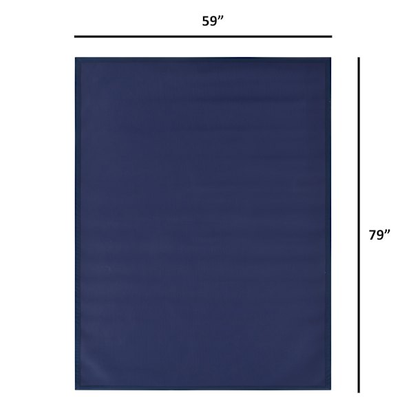 Blue Textilene Outdoor Area Rug, 5x7