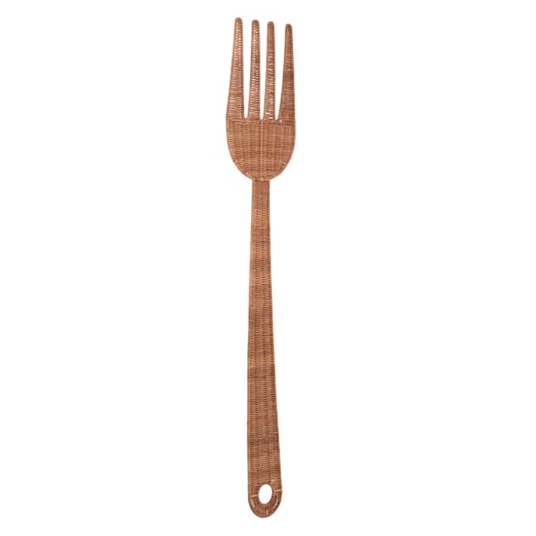 Rattan Fork Wall Decor
