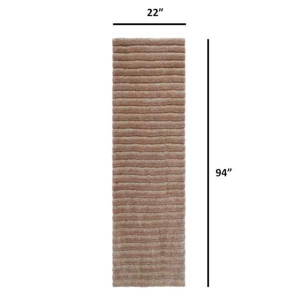 (A536) Nappa Neutral High-Low Runner, 2x7