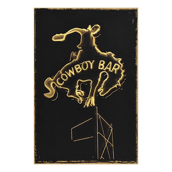 Cowboy Bar Lead Canvas Wall Art, 24x36
