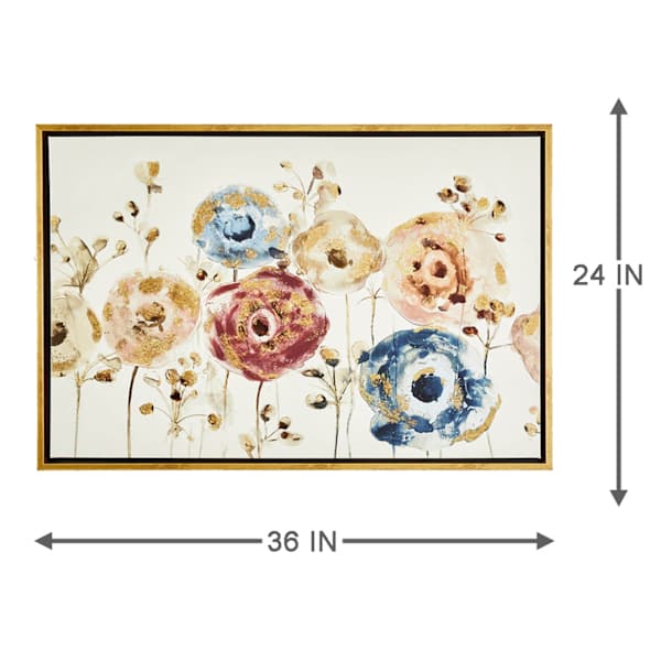 Providence Framed Floral Canvas Wall Art, 36x24