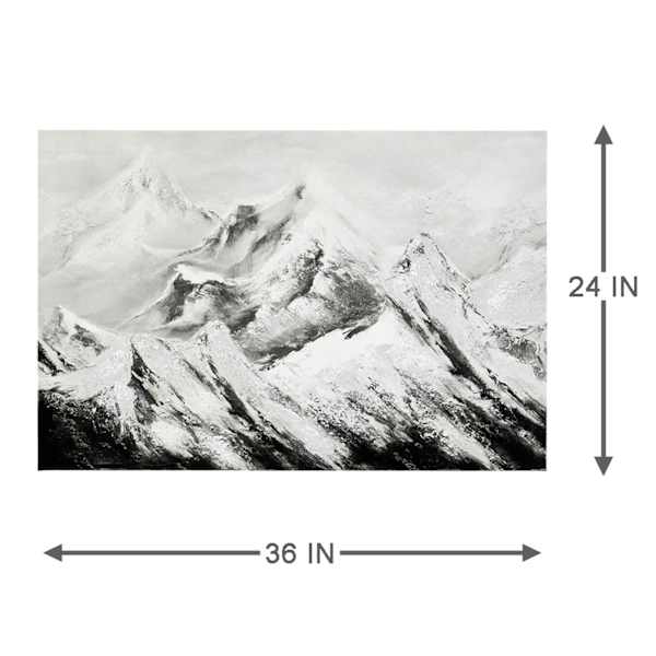 Ty Pennington Framed Mountains Canvas Wall Art, 36x24