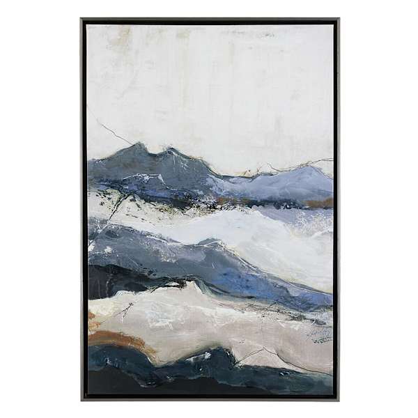 Ty Pennington Framed Mountain Canvas Wall Art, 25x37