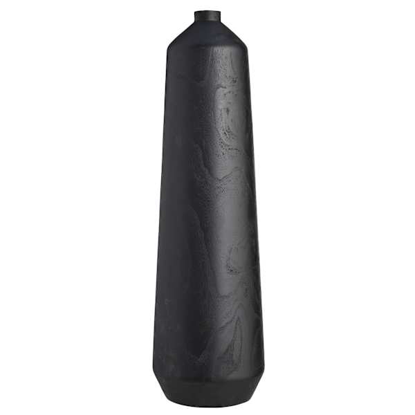 Black Oversized Wood Vase, 30"
