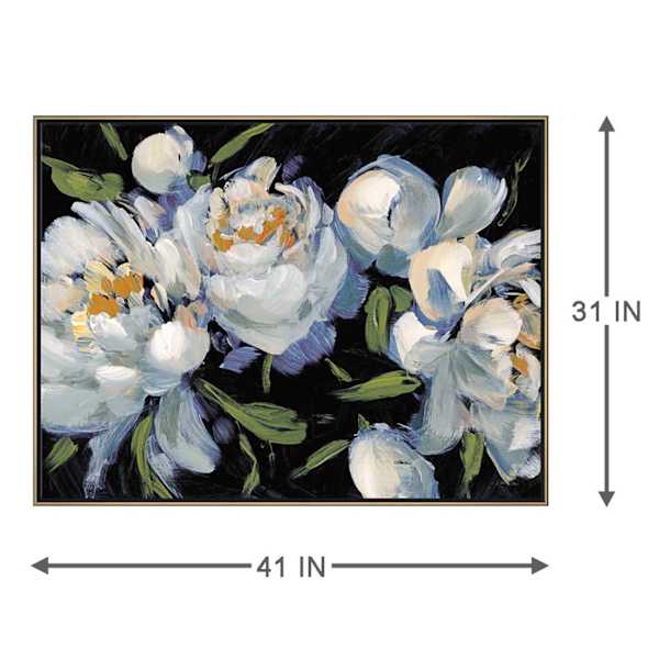 Framed Floral Canvas Wall Art, 41.25x31.25