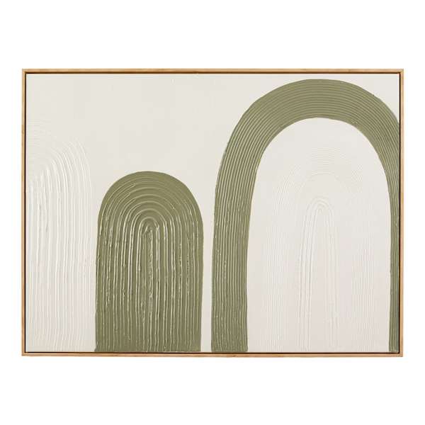 Soul Searcher Framed Textured Abstract Canvas Wall Art, 40x30