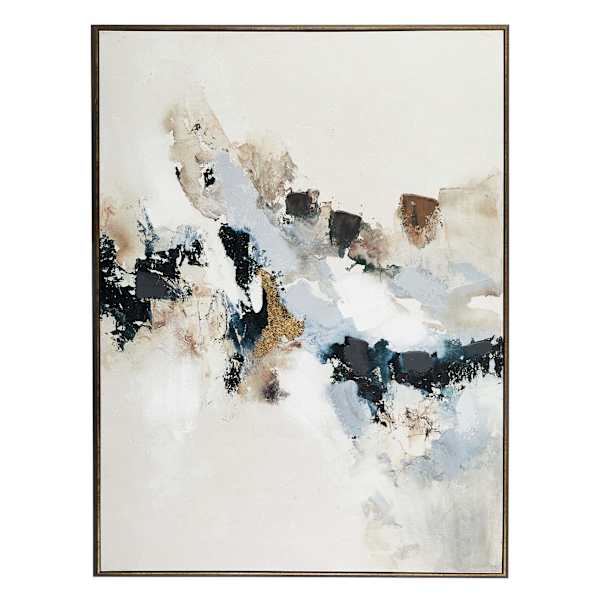 Blue Abstract Framed Wall Art, 45x60