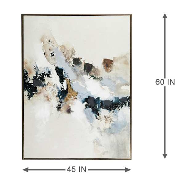 Blue Abstract Framed Wall Art, 45x60