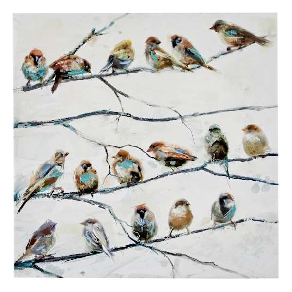 Birds Canvas Wall Art, 28"