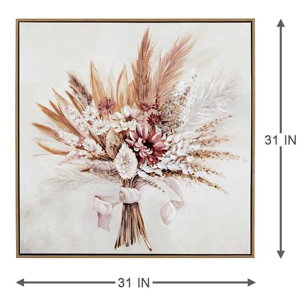 Framed Bouquet Canvas Wall Art, 31"