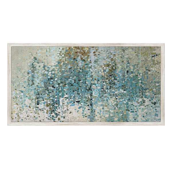 Framed Abstract Canvas Wall Art, 54x27