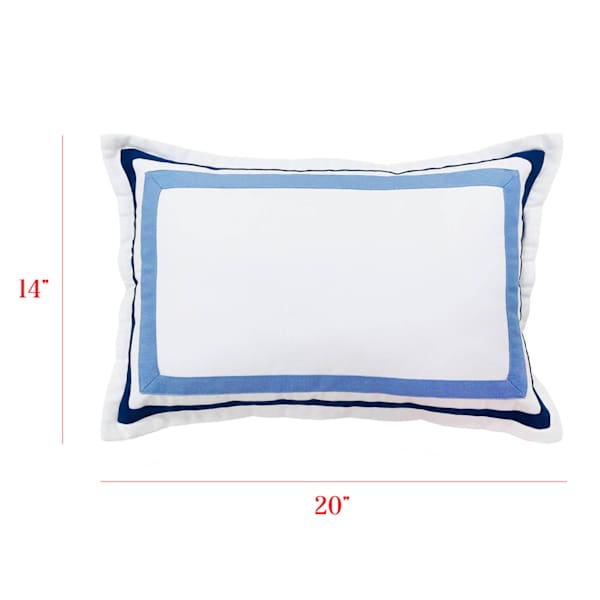 Providence Double Hotel Border Throw Pillow, 14x20