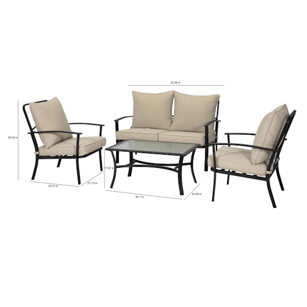 Laurel 4-Piece Seating Patio Set
