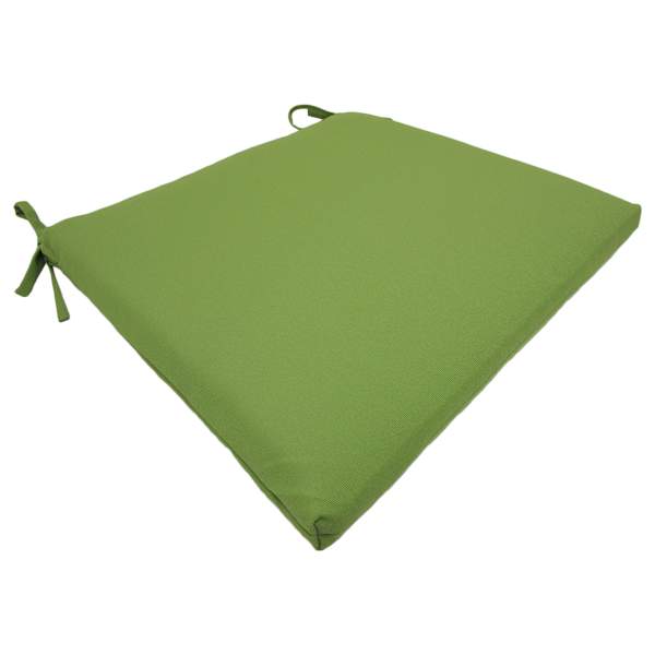Lime Green Canvas Outdoor Square Seat Cushion