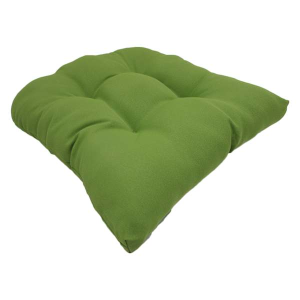 Lime Green Canvas Wicker Seat Cushion
