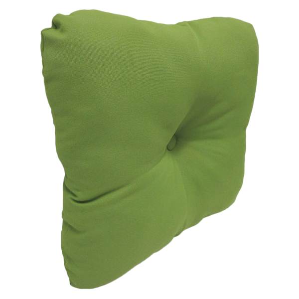 Lime Green Canvas Outdoor Tufted Back Cushion