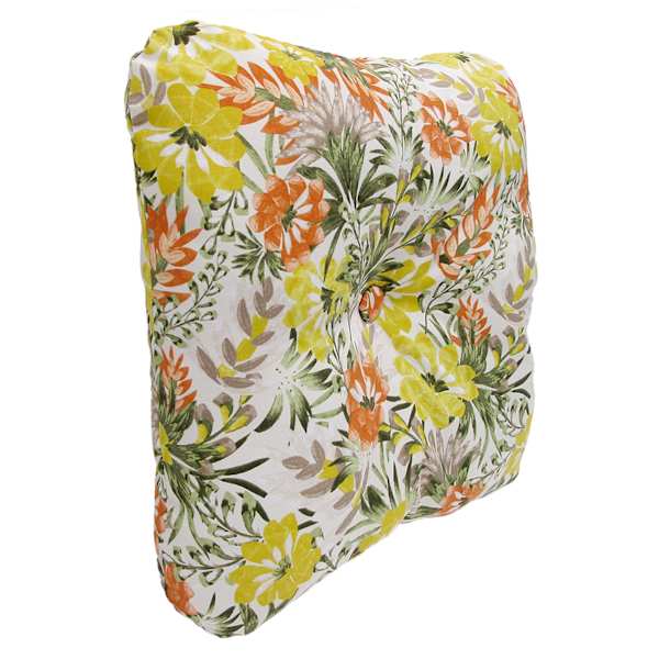 Mohana Floral Outdoor Tufted Back Cushion